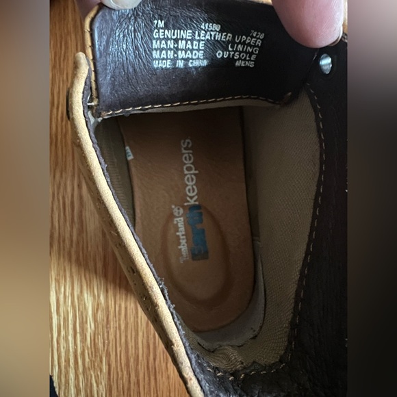 New Timberland Earth keepers Men's Premium Leather Boots Wheat Warm Lined Size 7 - Picture 6 of 6